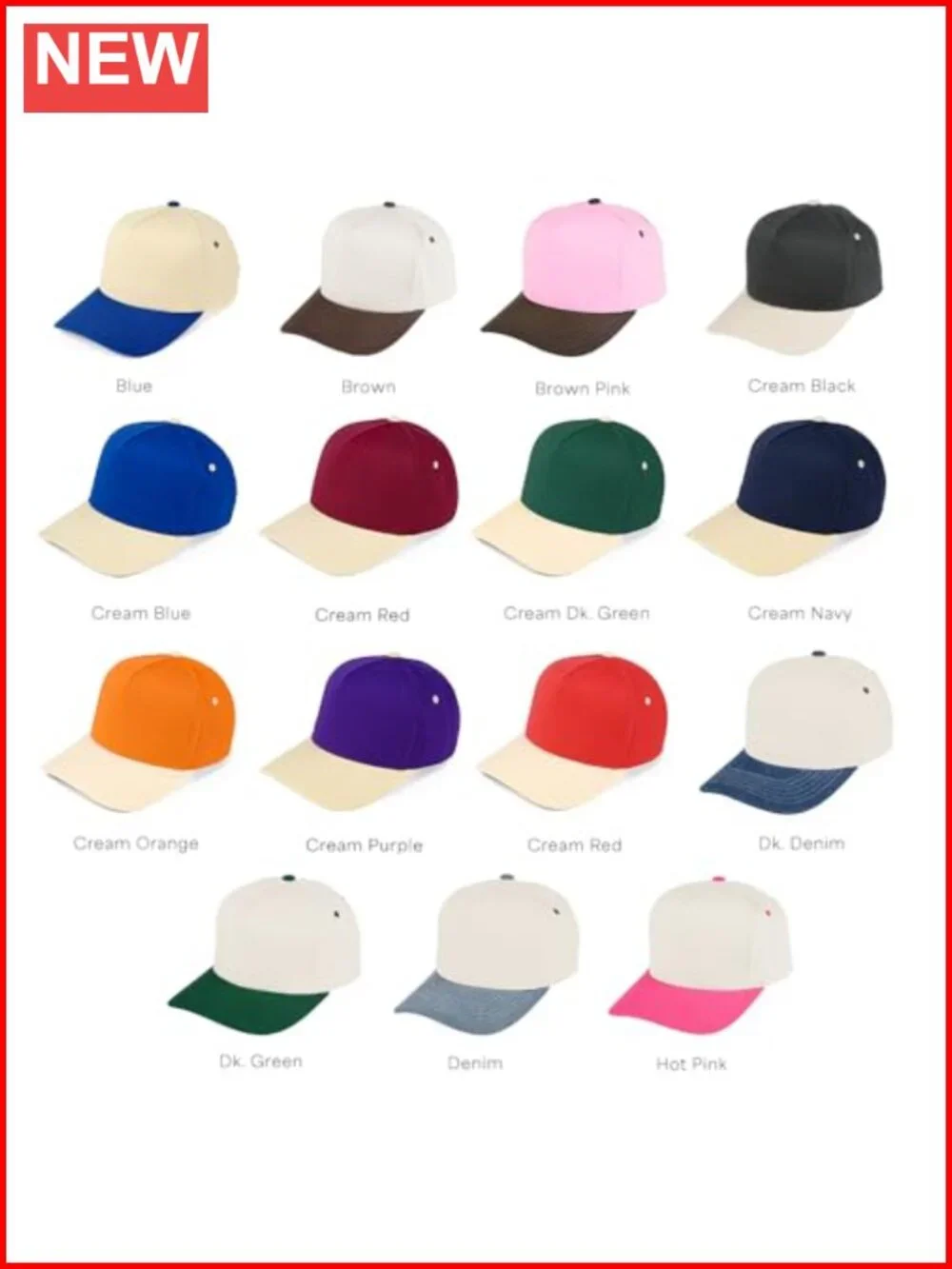 Two Tone Canvas Corduroy Snapback Trucker Hat Baseball Cap Adjustable Unisex